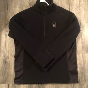 Men’s fleece lined Spyder 3/4” zip jacket. Sz M.